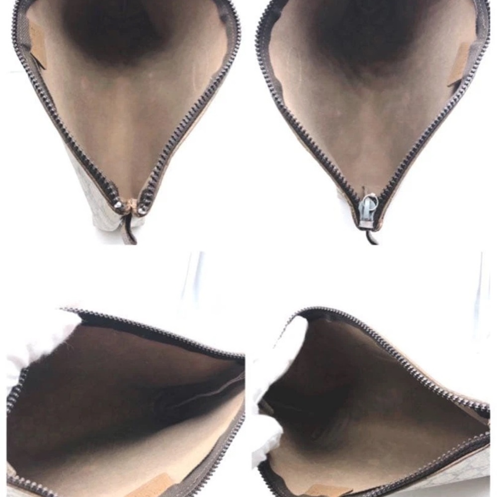 Gucci Beige and Brown Monogram Clutch - Picture 4 of 9